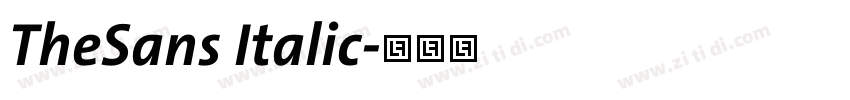 TheSans Italic字体转换